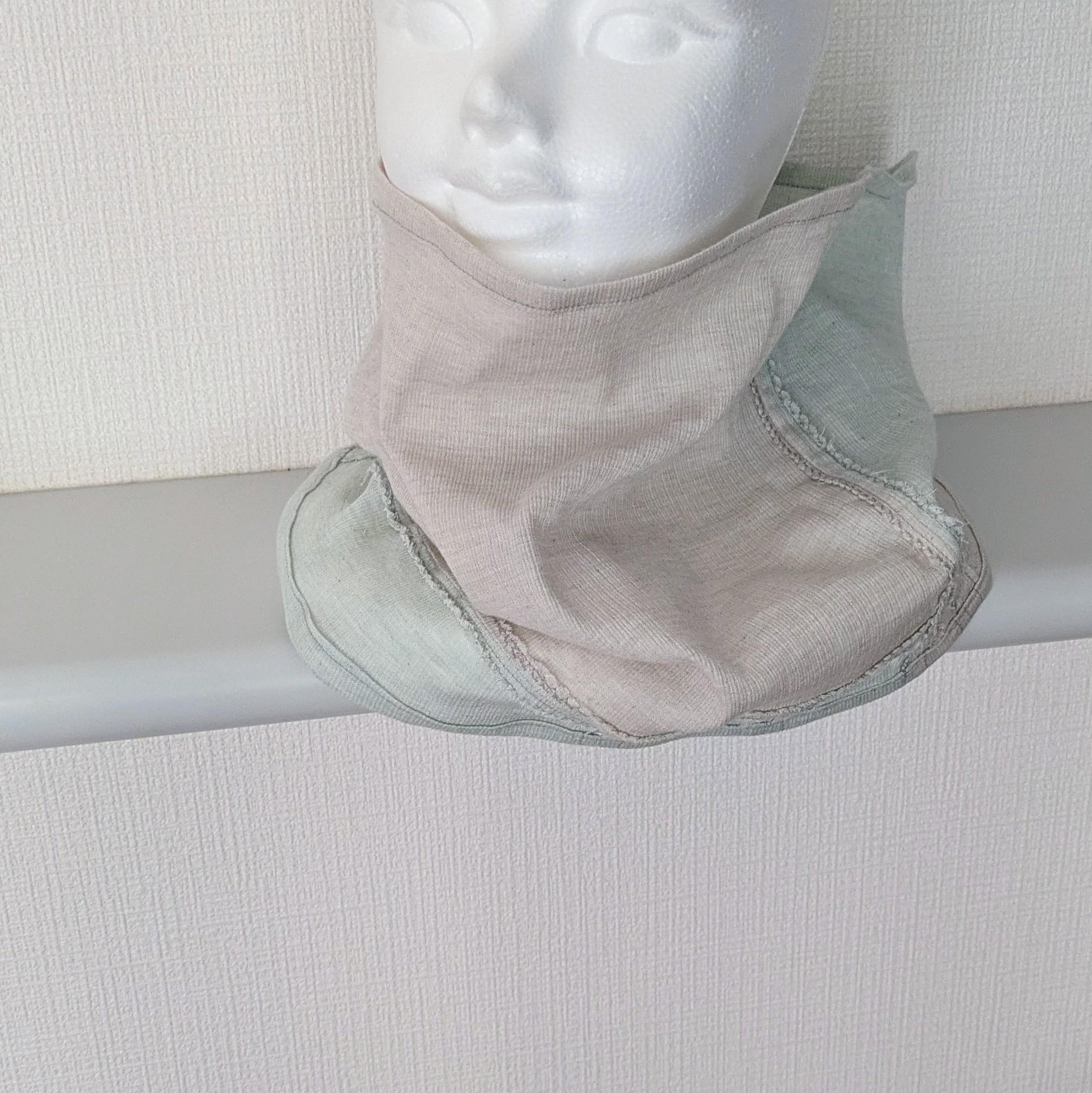 【さらっとやわらかな透け感のある】高島ちぢみ～ネックカバー＆フェイスカバー | 2枚目