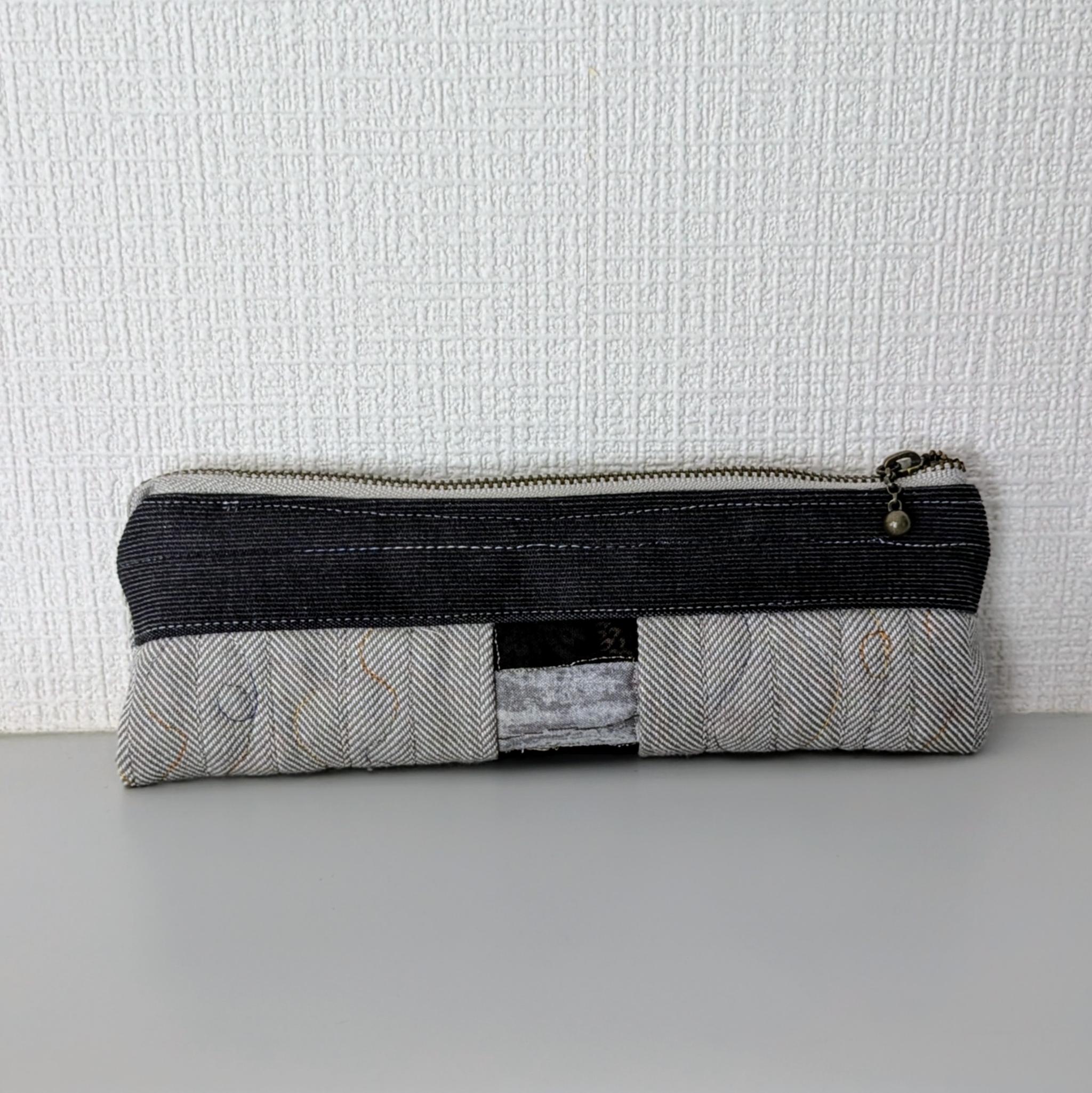 【メガネケースにもなる】～コットン～スリムペンケース